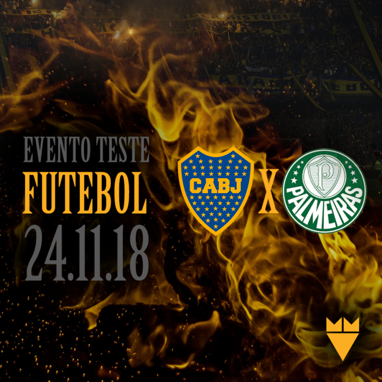 Evento teste: Palmeiras x Boca Juniors
